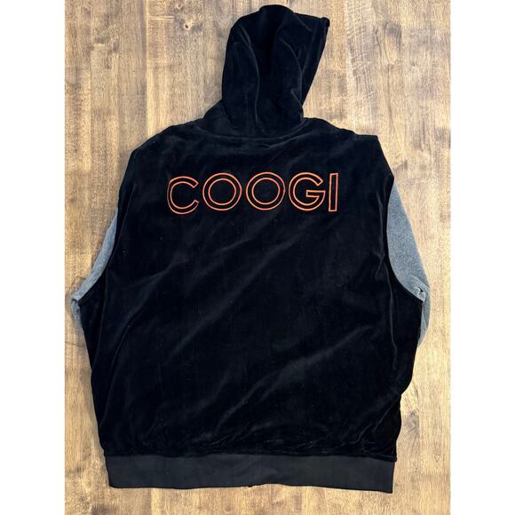 COOGI VTG Y2K Velour Tracksuit Set Jacket Pants Embroidered Black Men’s Size 3XL - Picture 3 of 16